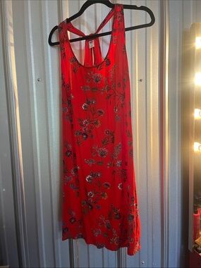 Old Navy Red Floral Sundress